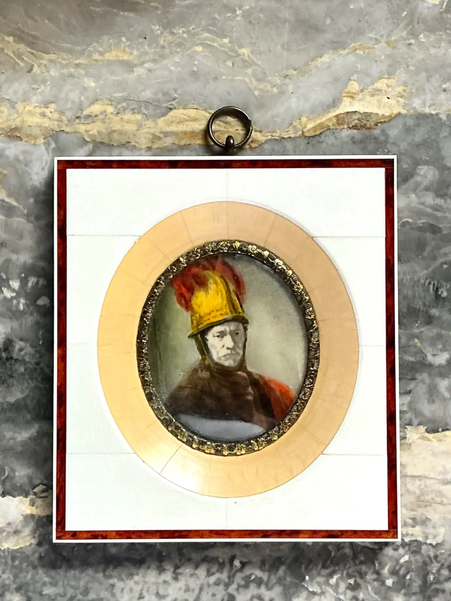 Vintage Hand-Painted Portrait Miniature — additional photo 8