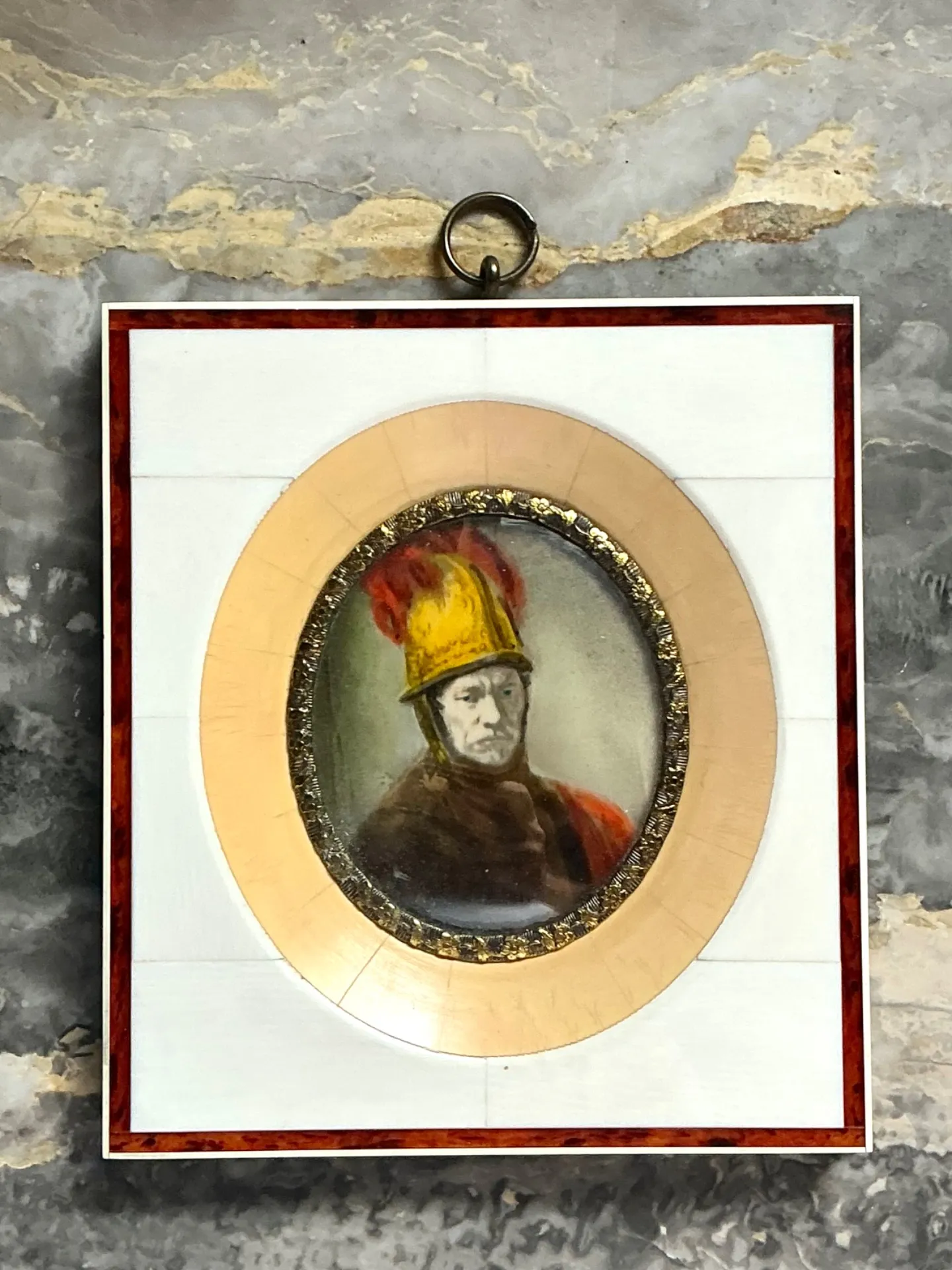 Vintage Hand-Painted Portrait Miniature — additional photo 4