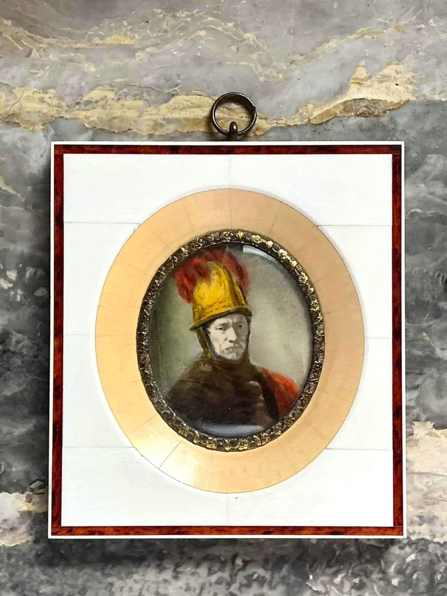 Vintage Hand-Painted Portrait Miniature — additional photo 5