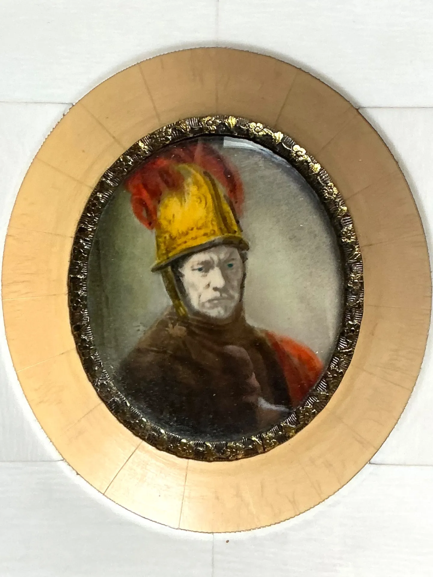 Vintage Hand-Painted Portrait Miniature — additional photo 3