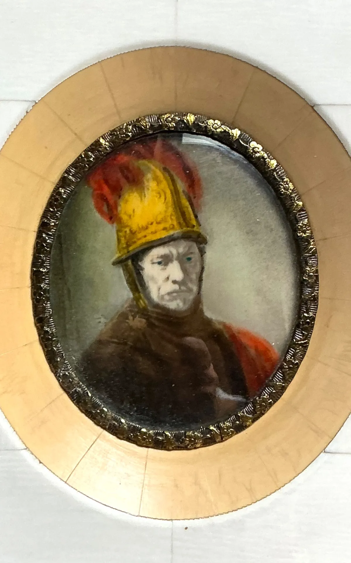 Vintage Hand-Painted Portrait Miniature — additional photo 3