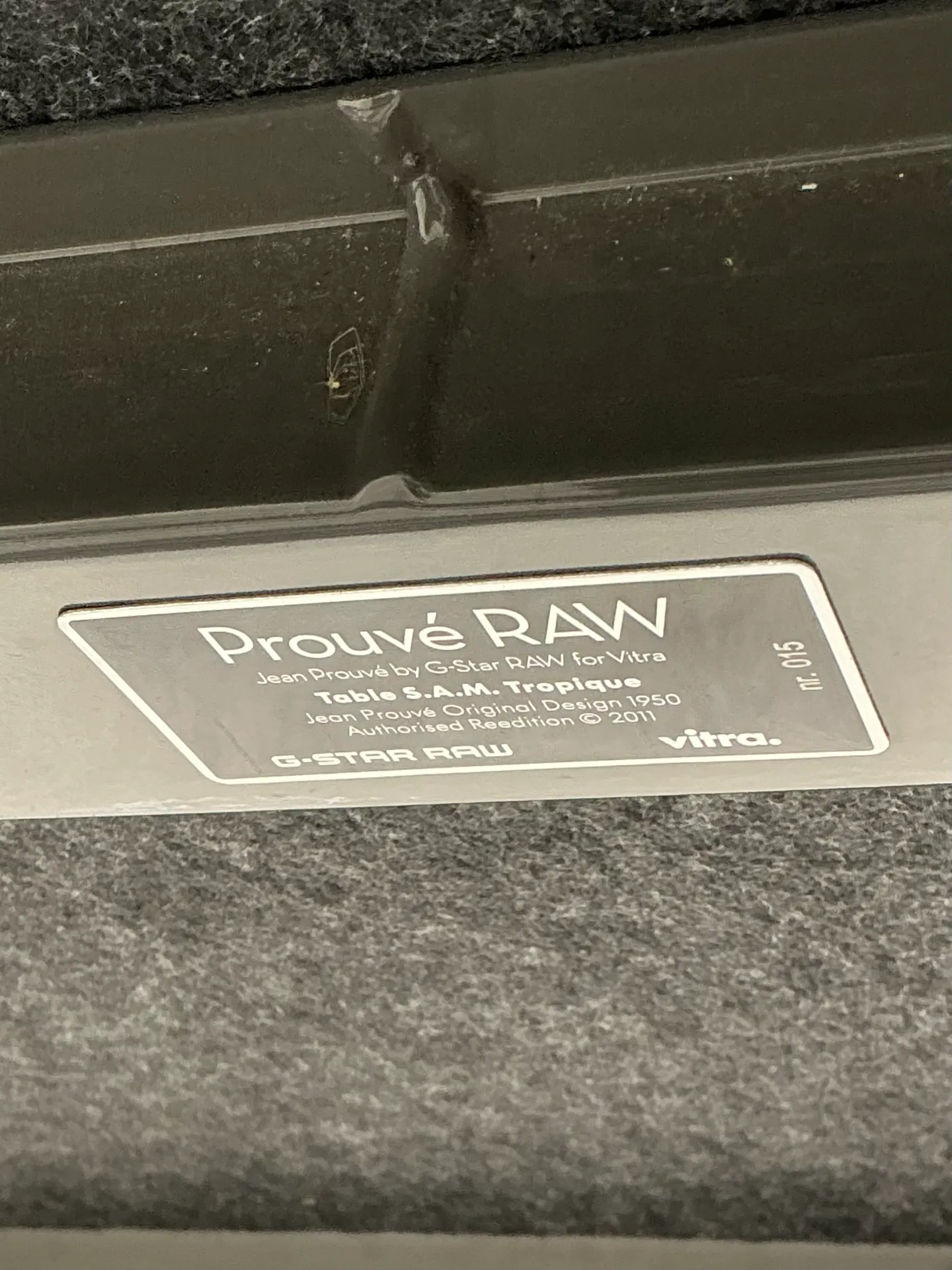 Vintage Jean Prouve For Vitra “Gstar RAW” Collectors Edition Dining Table — additional photo 4