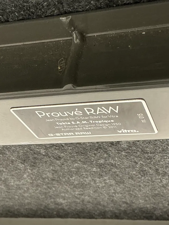 Vintage Jean Prouve For Vitra “Gstar RAW” Collectors Edition Dining Table — additional photo 4