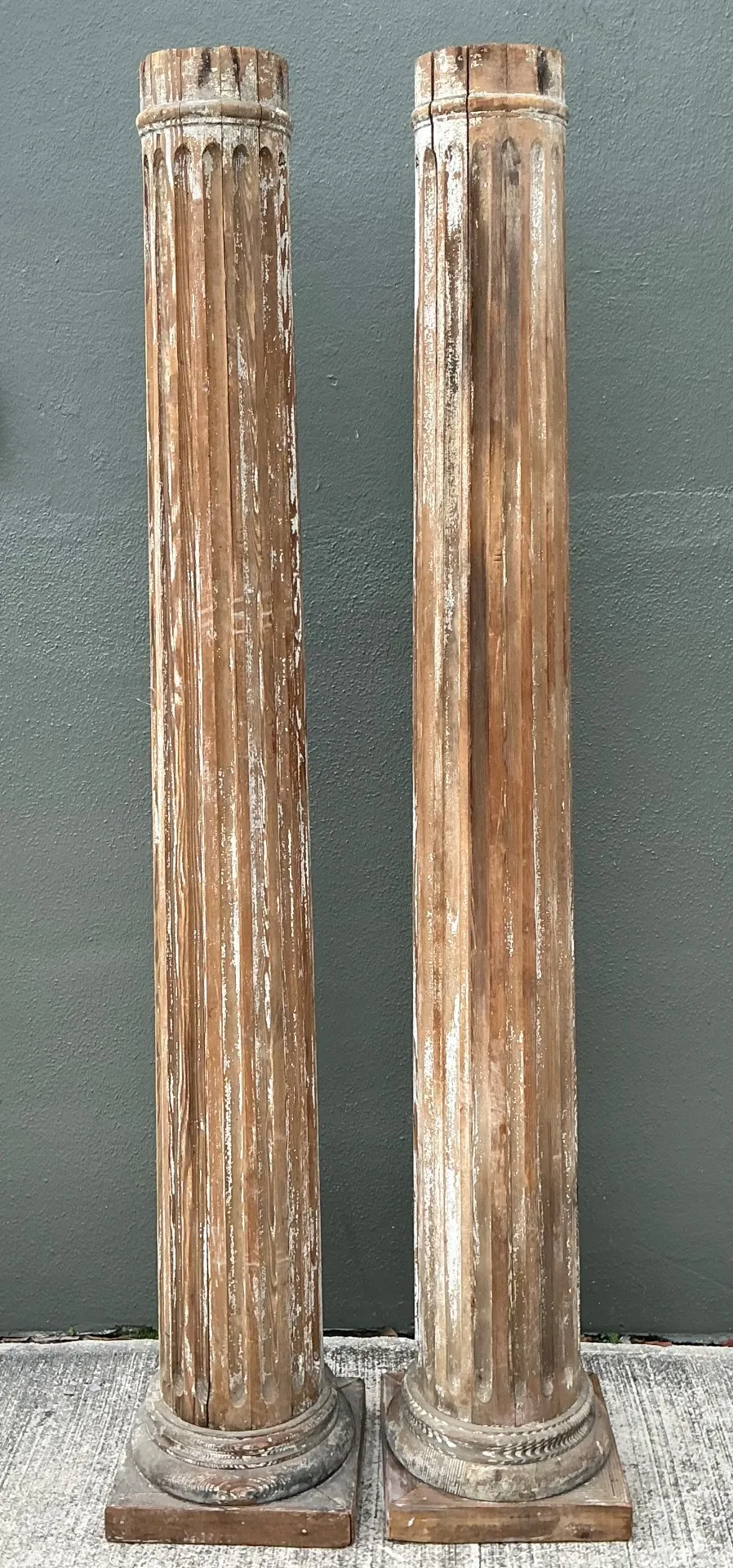 Vintage Wooden Architectural Columns - Pair — additional photo 7