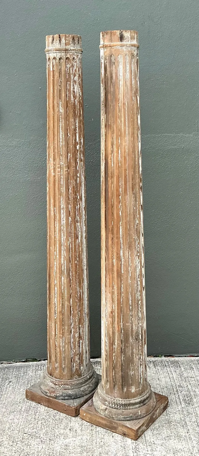 Vintage Wooden Architectural Columns - Pair — additional photo 5