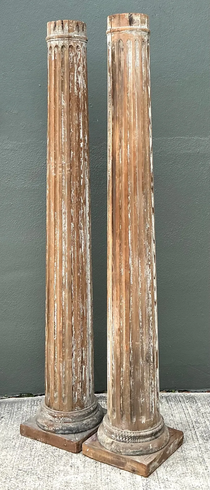 Vintage Wooden Architectural Columns - Pair — additional photo 6