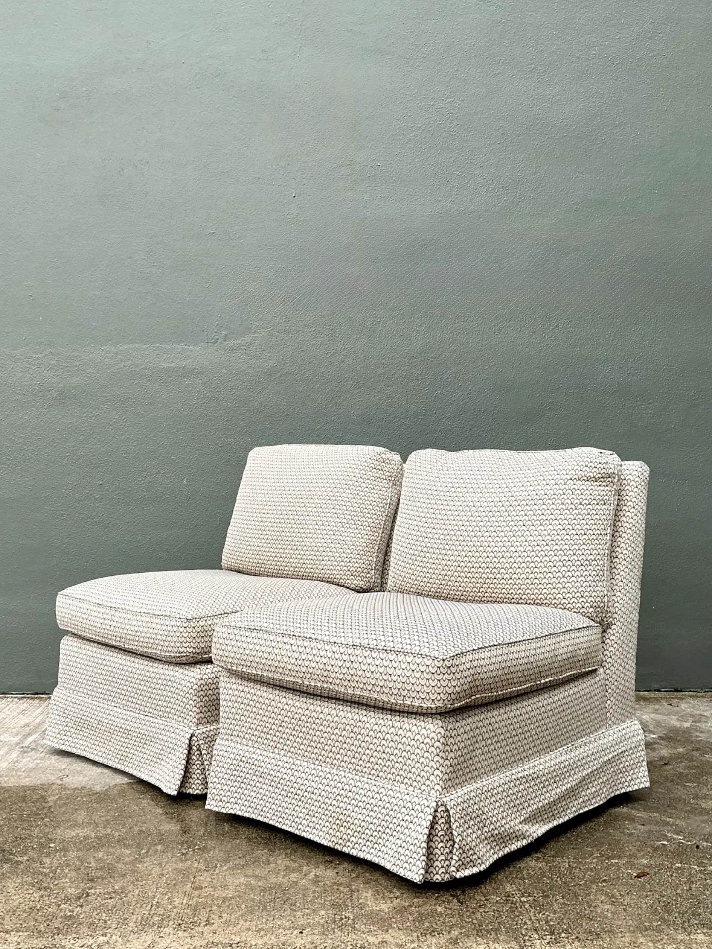 Vintage Upholstered Slipper Chairs - Pair — additional photo 8