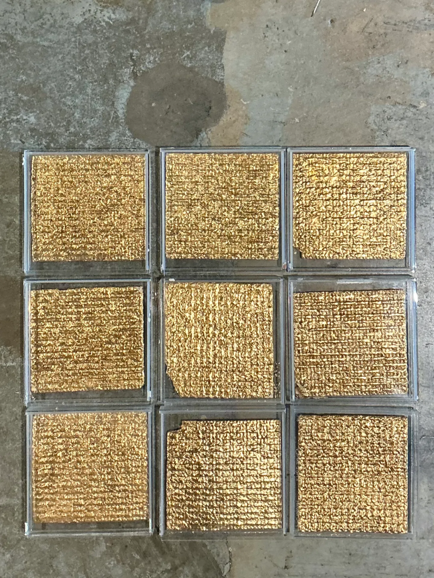 Vintage Signed Judi Harvest “Edible Icons” Gold Plated Matzoh - Set Of 9 — additional photo 6