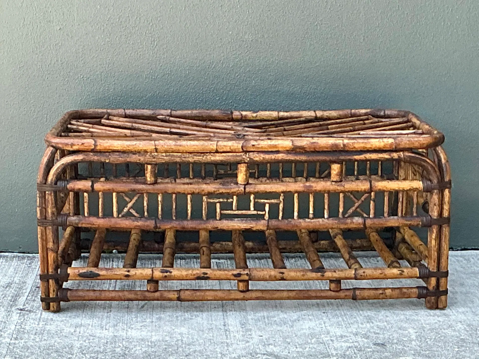 Vintage Brighton Rattan Coffee Table — additional photo 7