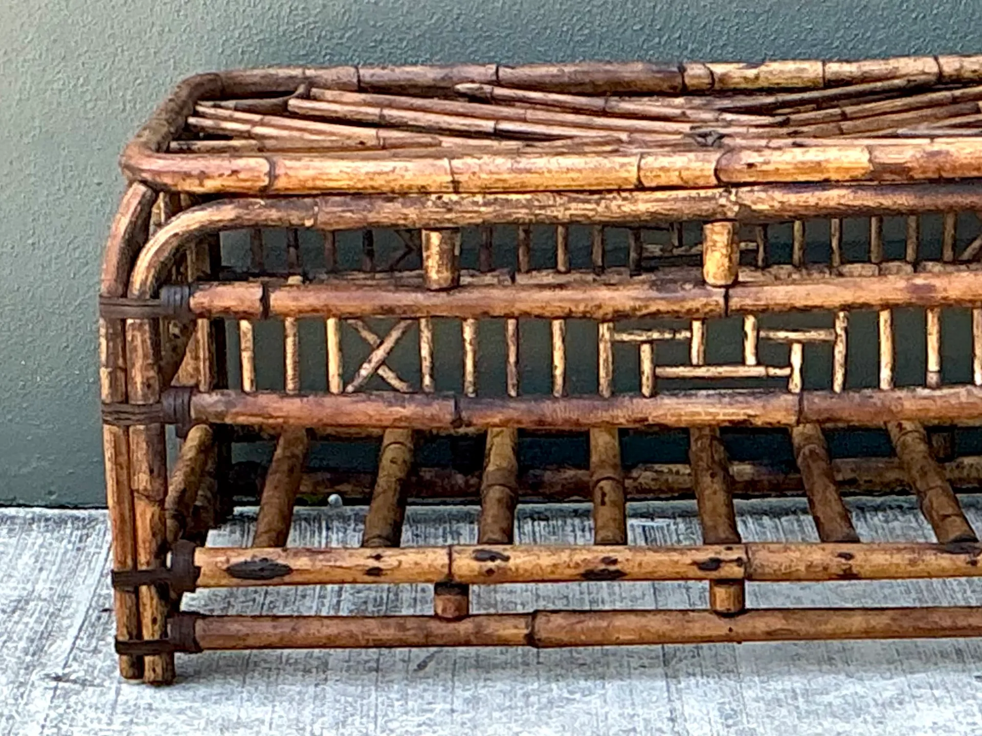 Vintage Brighton Rattan Coffee Table — additional photo 4
