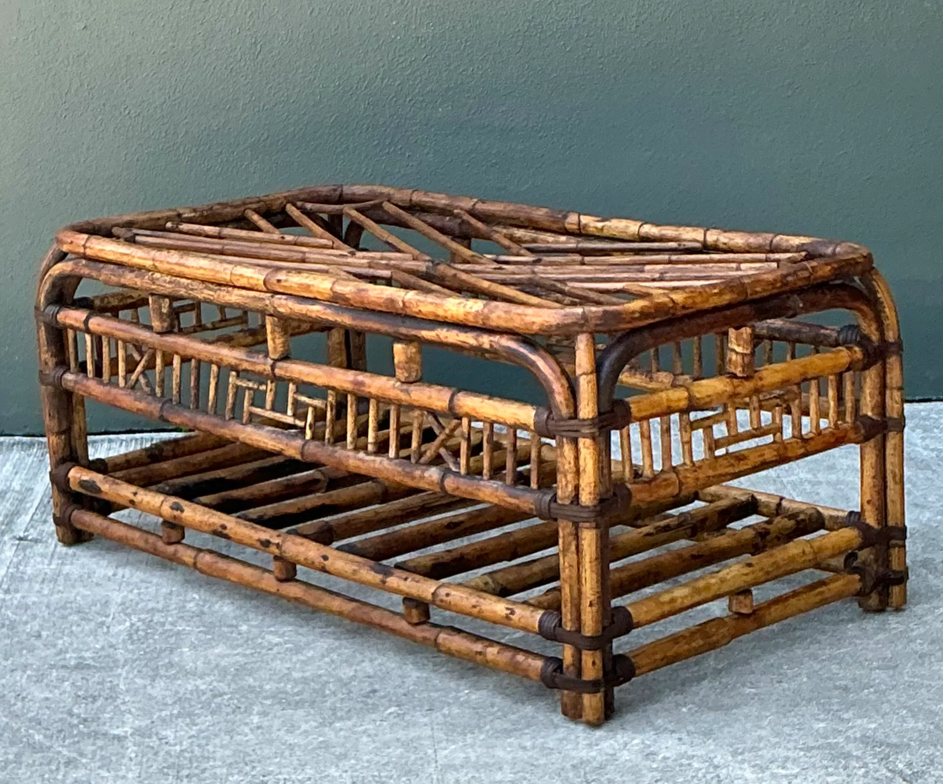 Vintage Brighton Rattan Coffee Table — additional photo 3