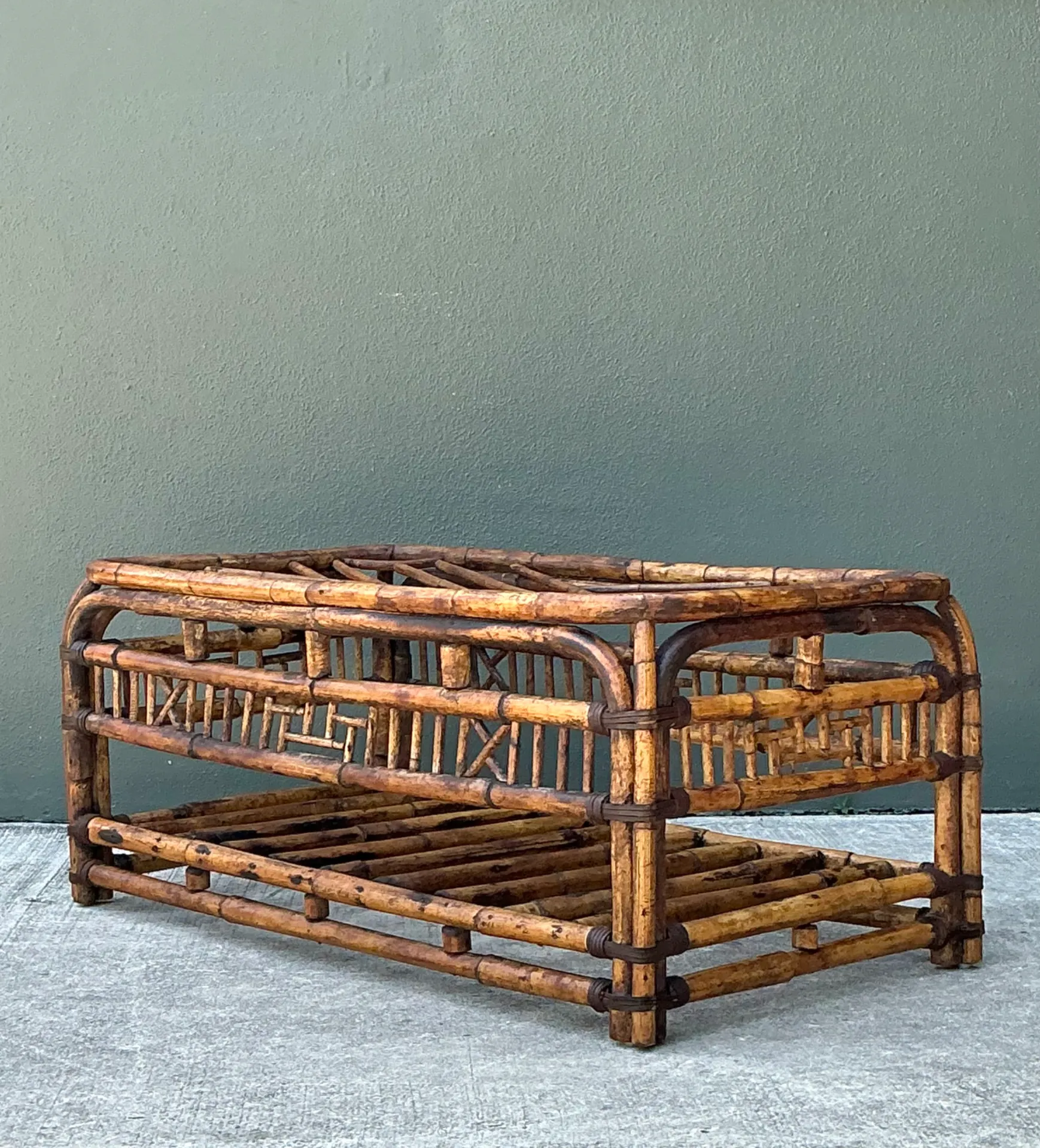 Vintage Brighton Rattan Coffee Table — additional photo 6