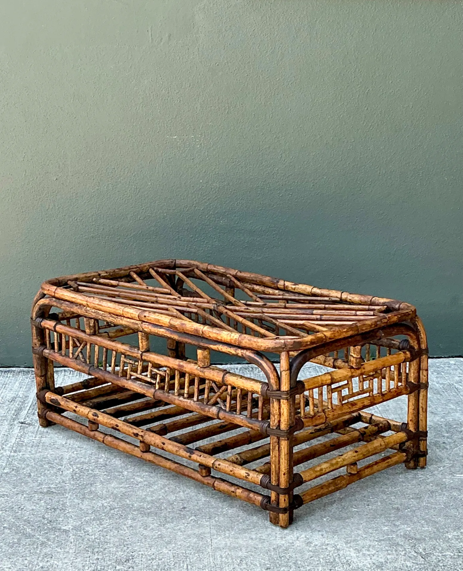 Vintage Brighton Rattan Coffee Table — additional photo 5