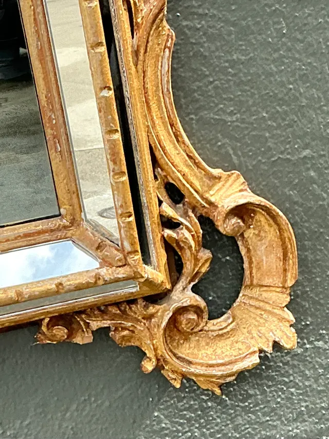 Vintage LaBarge Gilt Carved Wood Mirror — additional photo 8