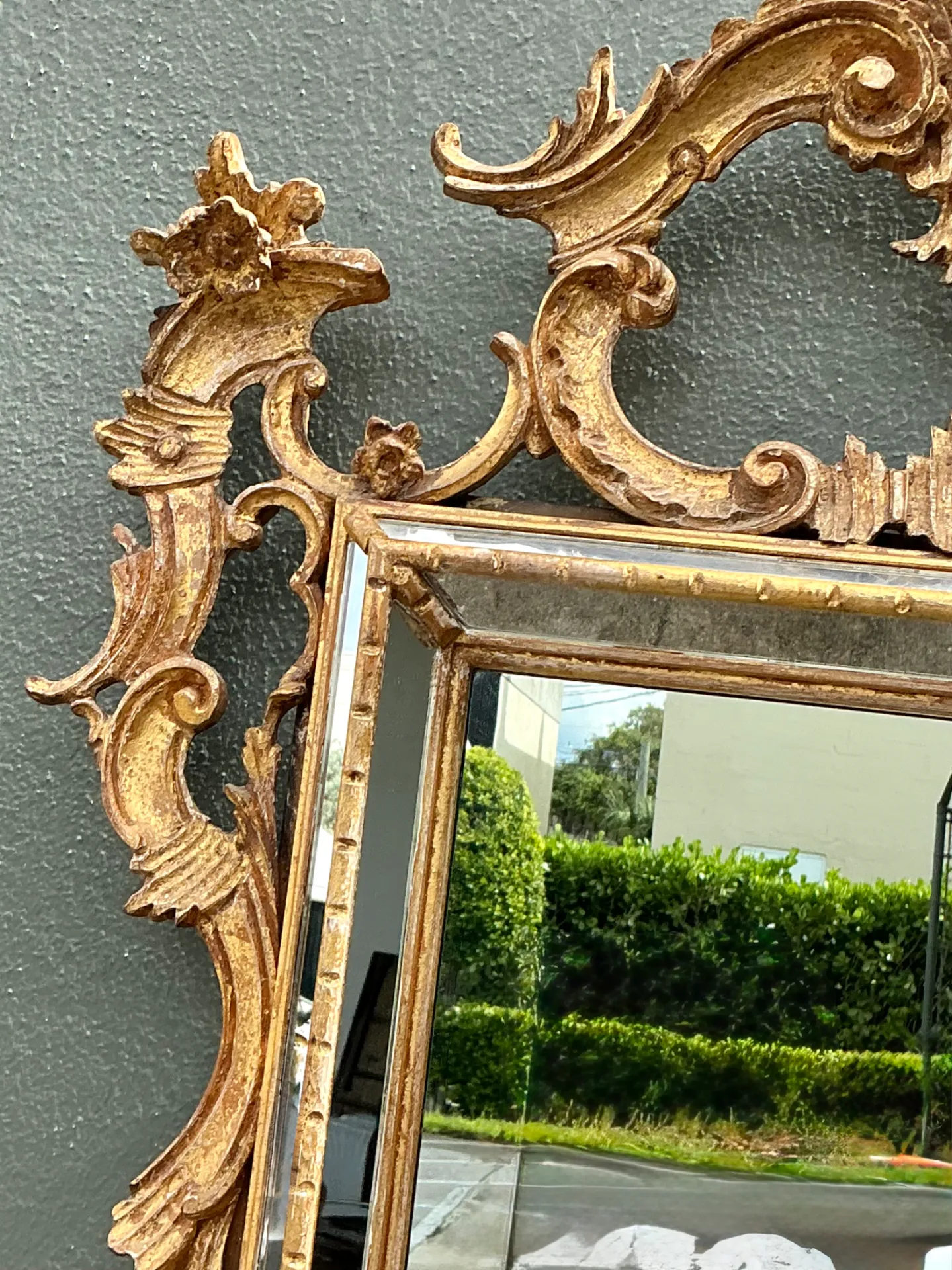 Vintage LaBarge Gilt Carved Wood Mirror — additional photo 4