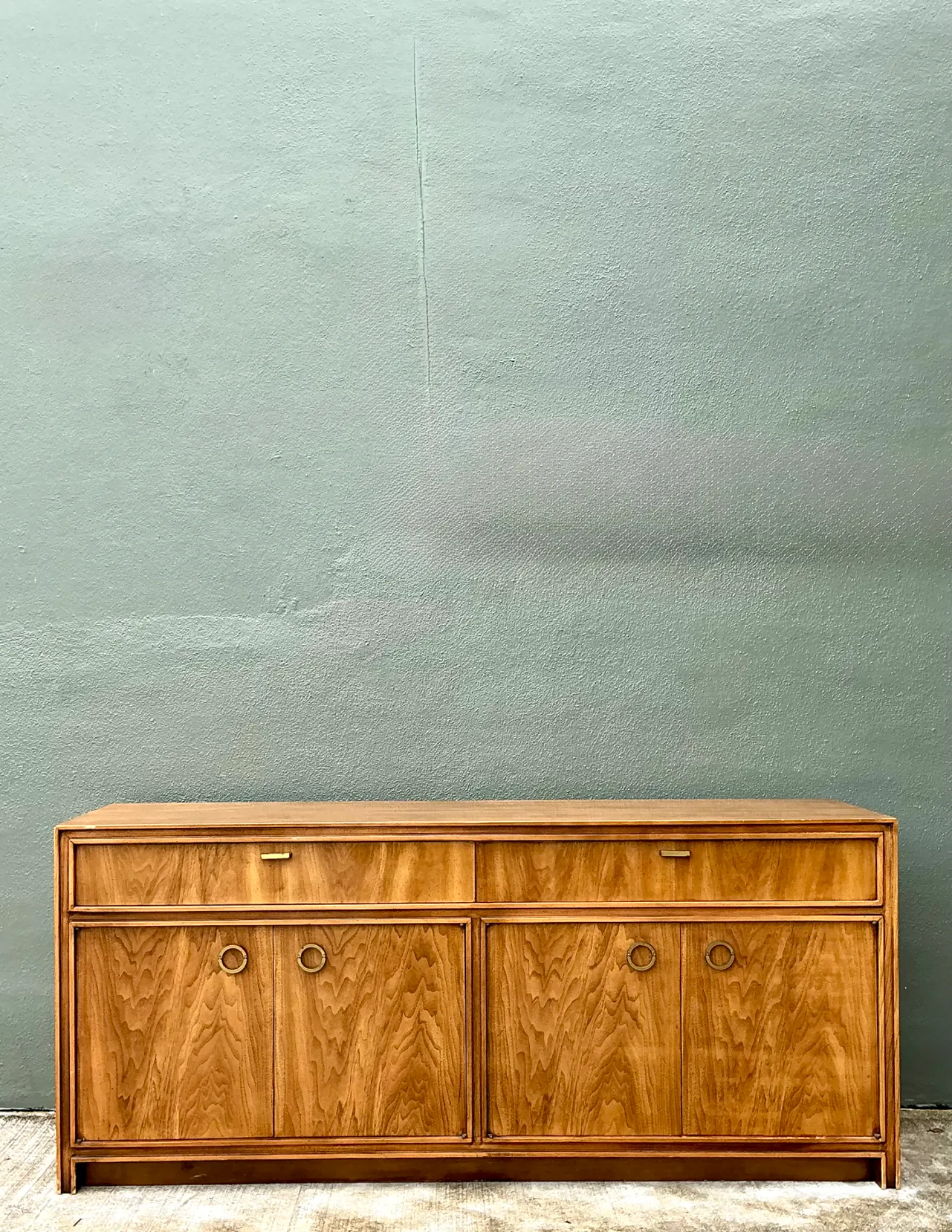 Vintage Campaign Credenza with Brass Accents — additional photo 5