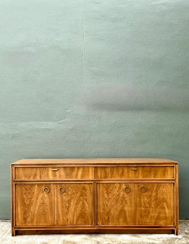 Vintage Campaign Credenza with Brass Accents — additional photo 5