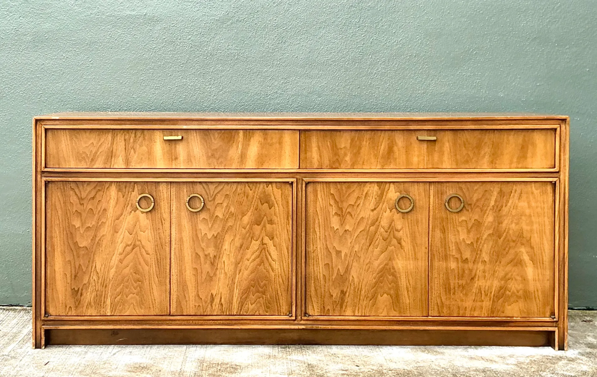 Vintage Campaign Credenza with Brass Accents — additional photo 8