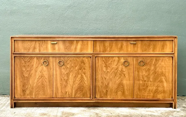 Vintage Campaign Credenza with Brass Accents — additional photo 8