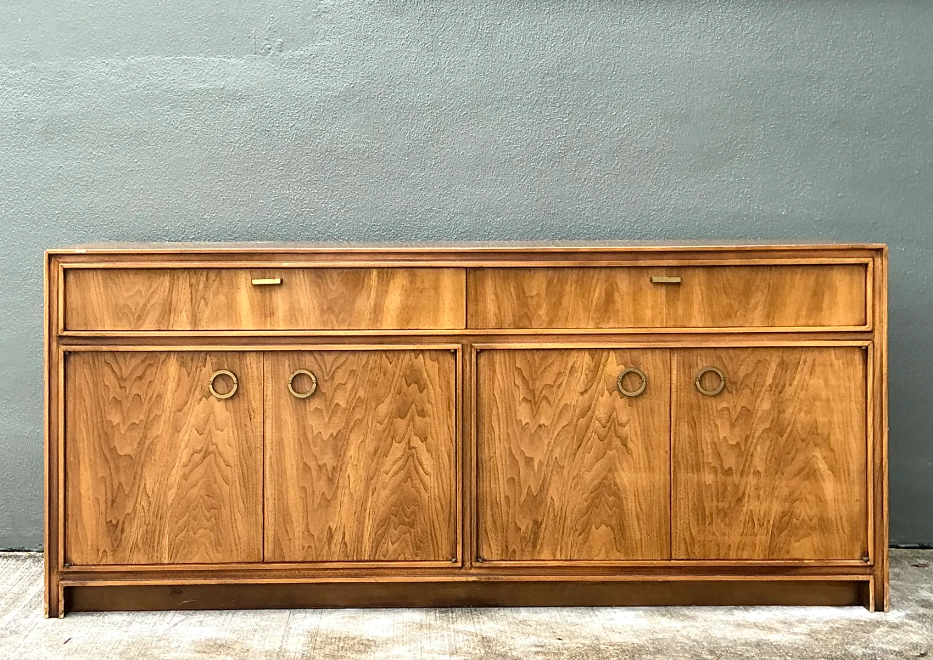 Vintage Campaign Credenza with Brass Accents — additional photo 4