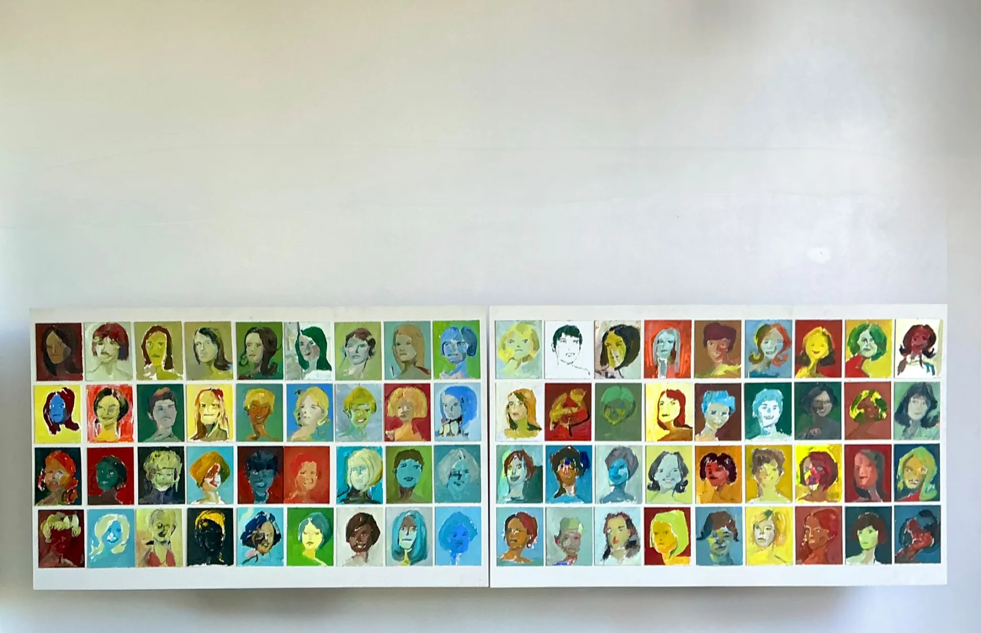 Vintage Original “Yearbook” Portrait Panels - Set Of 2 — additional photo 4