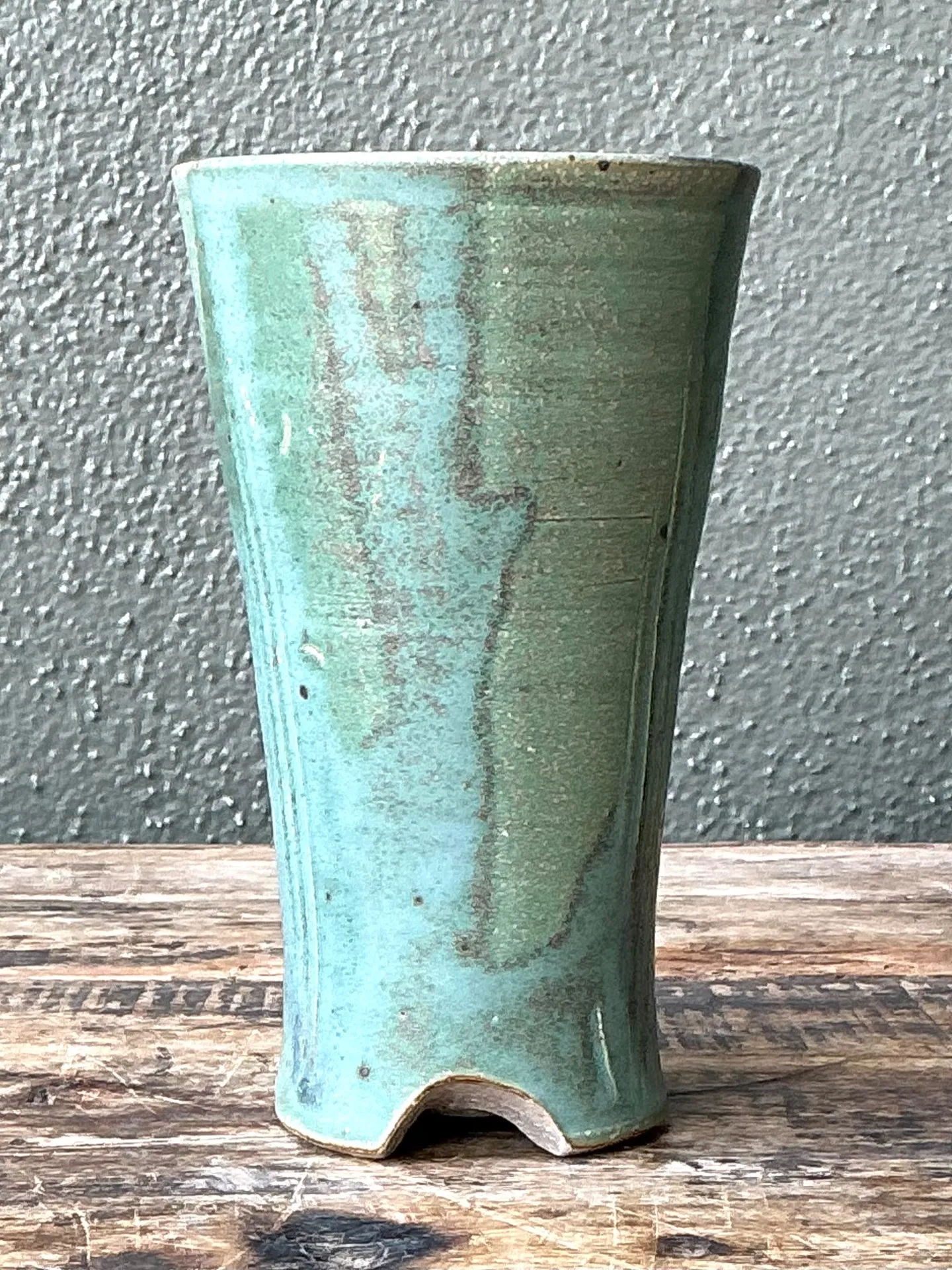 Vintage Studio Pottery Green Vase — additional photo 6