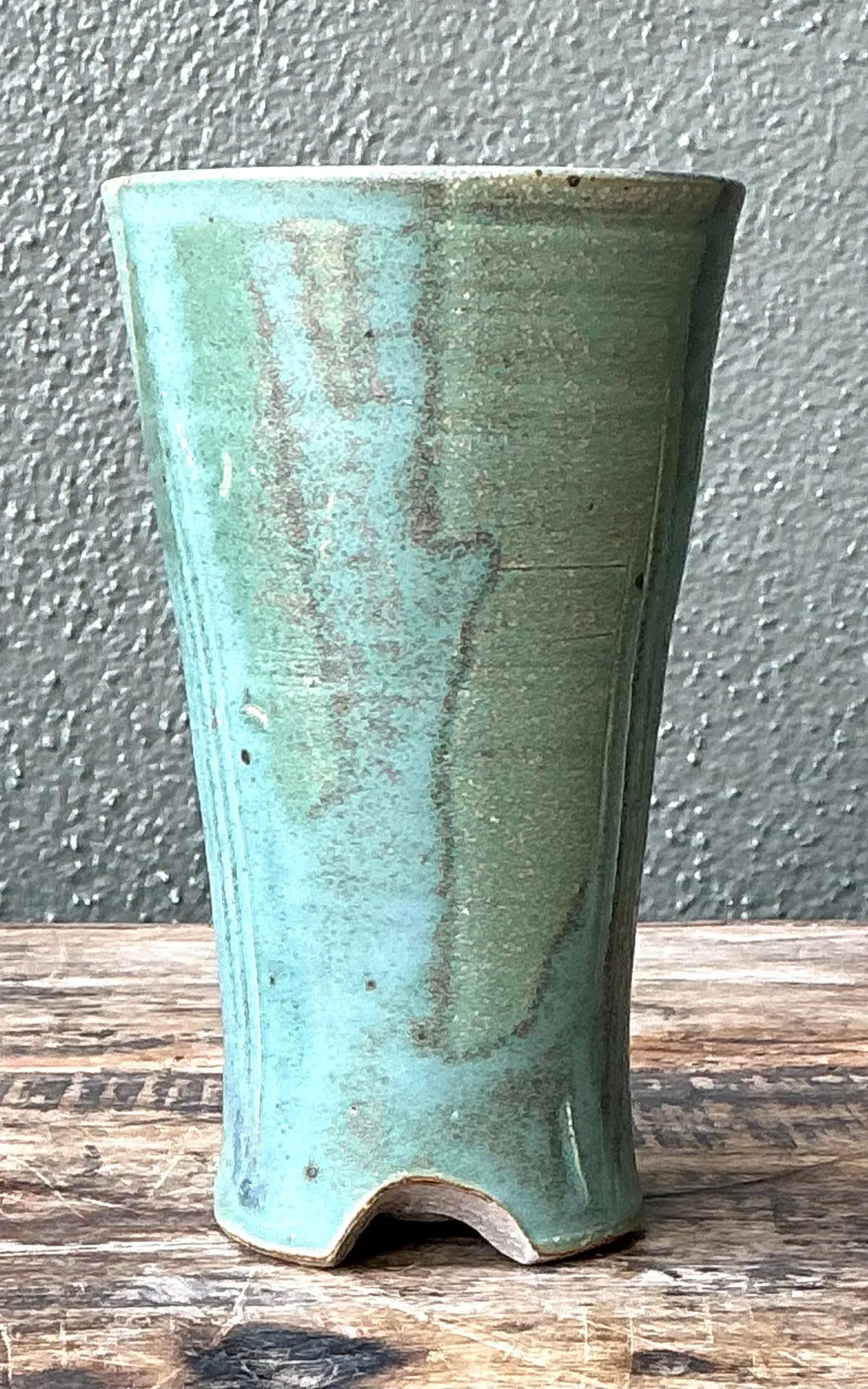 Vintage Studio Pottery Green Vase — additional photo 6