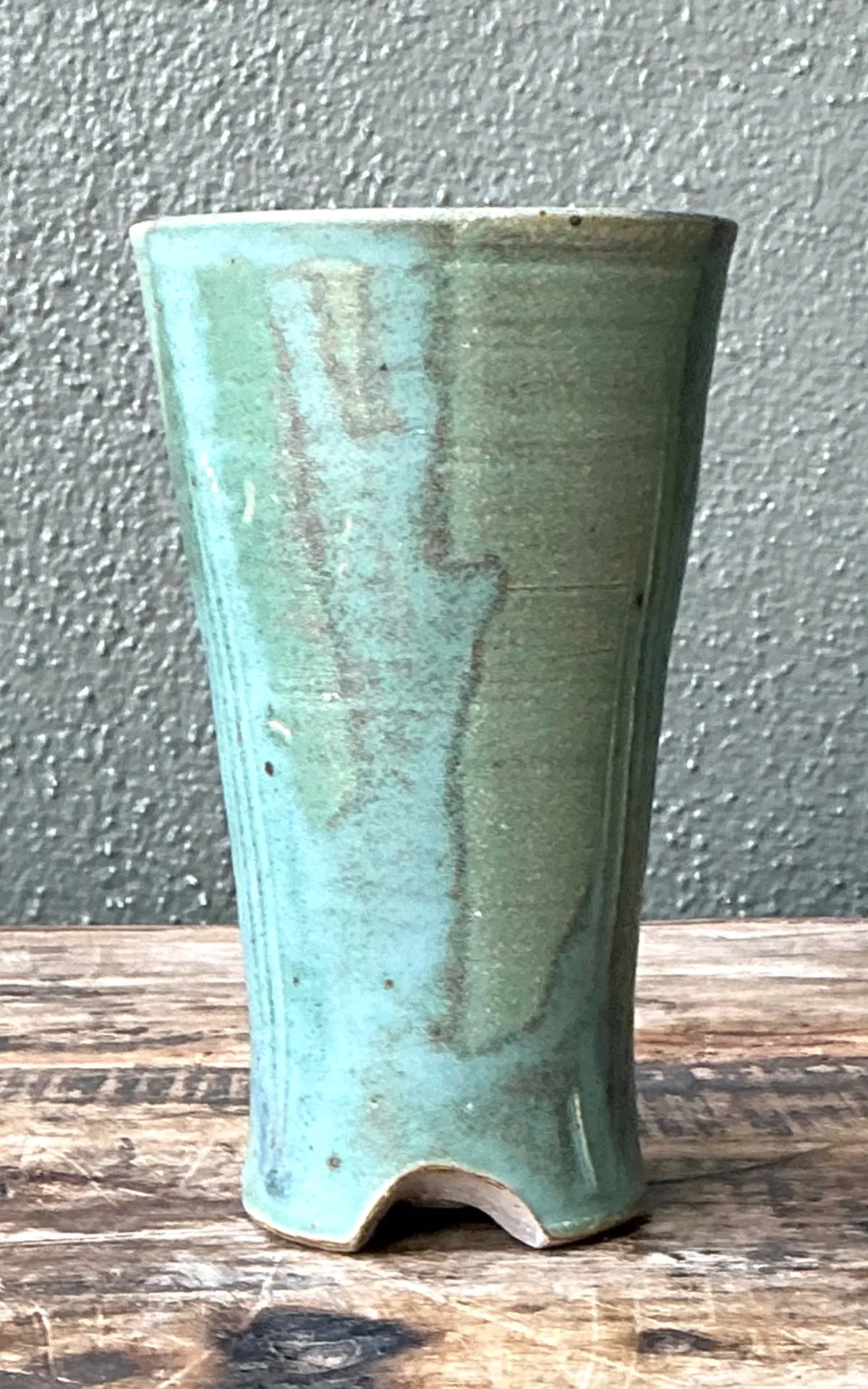 Vintage Studio Pottery Green Vase — additional photo 7