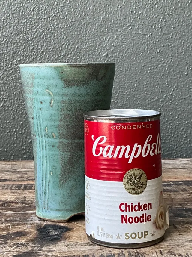 Vintage Studio Pottery Green Vase — additional photo 1