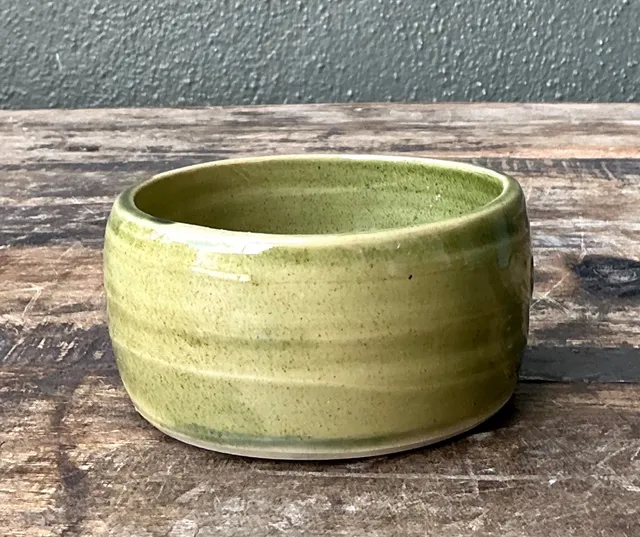 Vintage Studio Pottery Green Bowl — additional photo 5