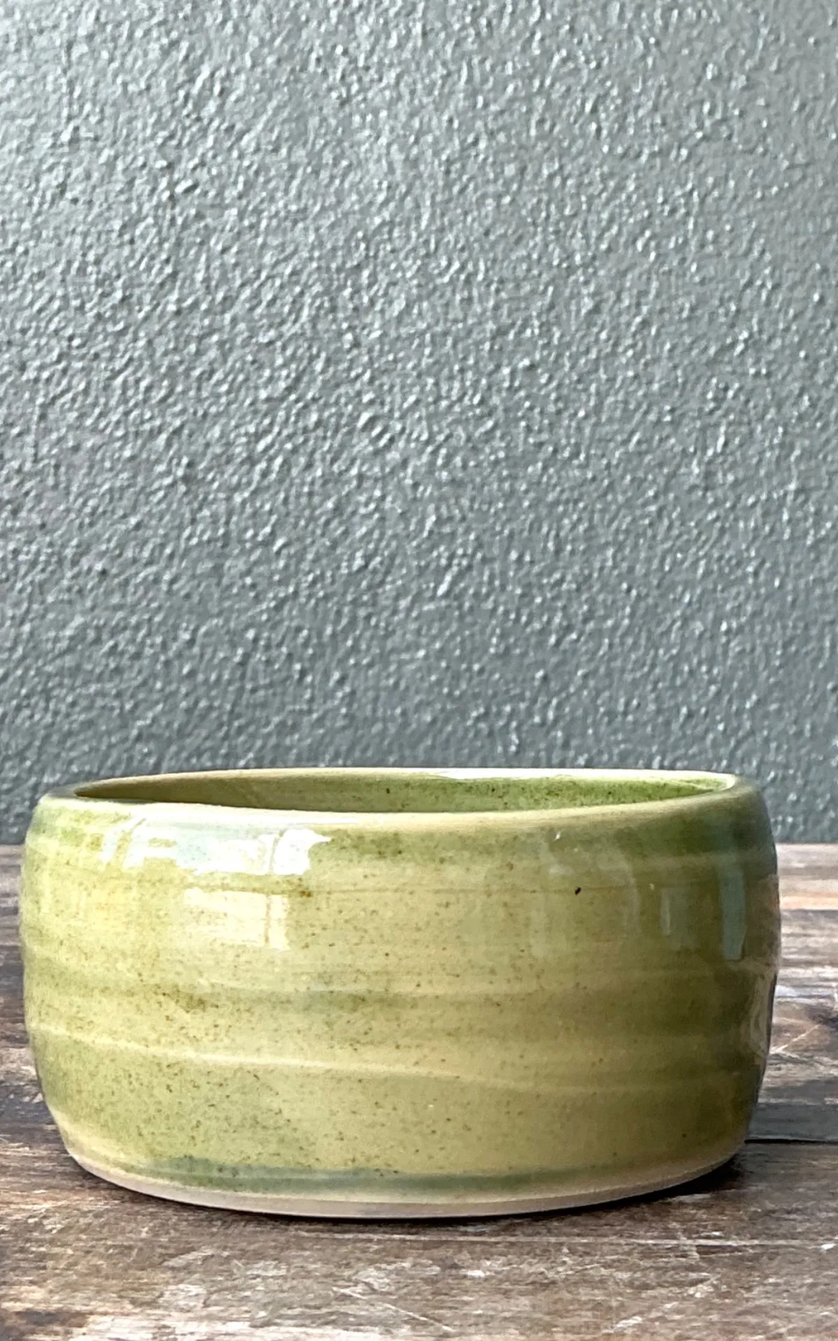 Vintage Studio Pottery Green Bowl — additional photo 3