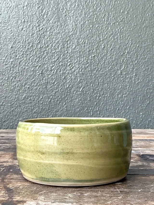 Vintage Studio Pottery Green Bowl — additional photo 3