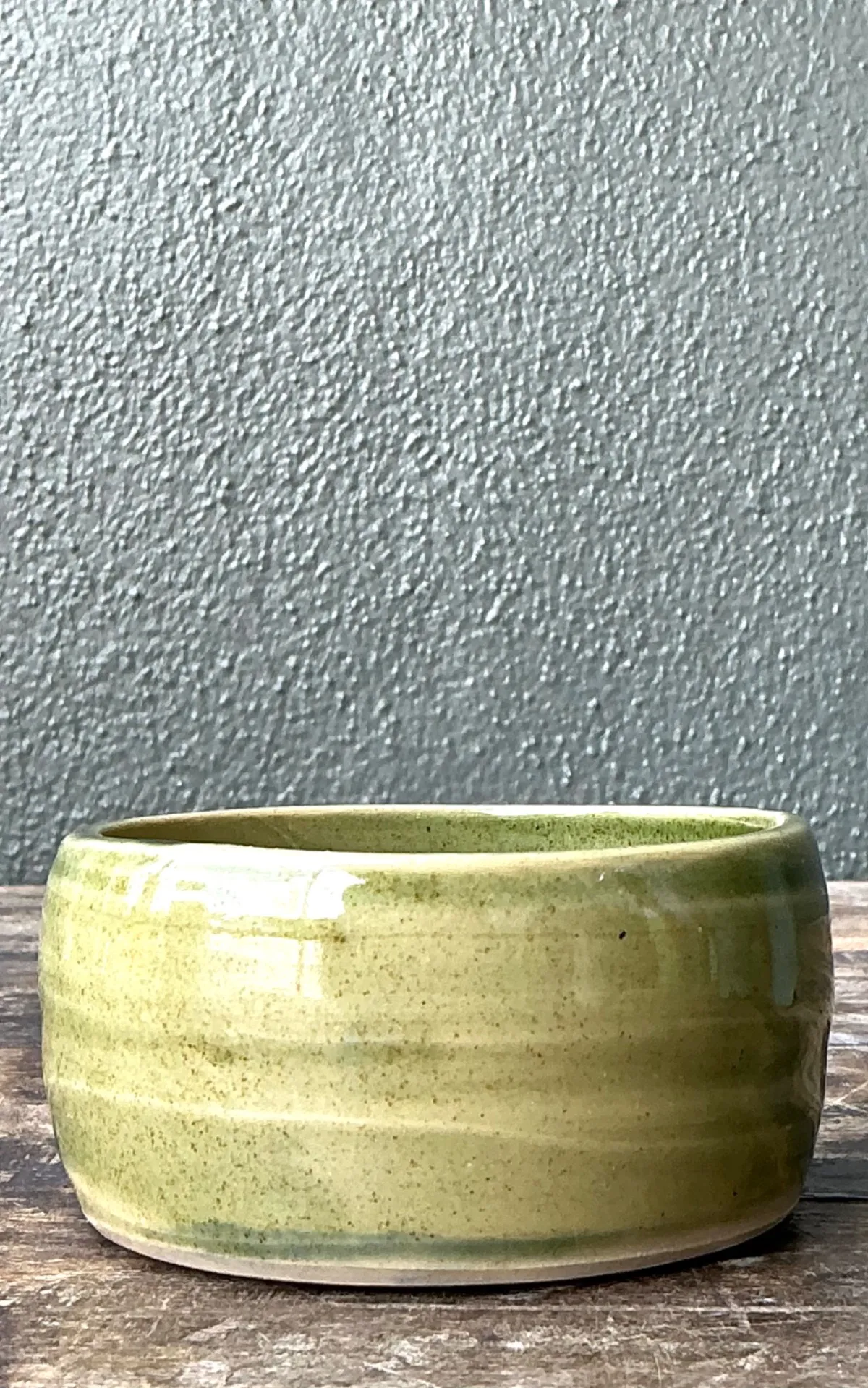 Vintage Studio Pottery Green Bowl — additional photo 7