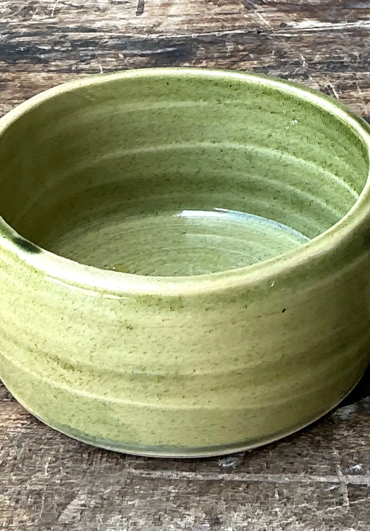 Vintage Studio Pottery Green Bowl — additional photo 8