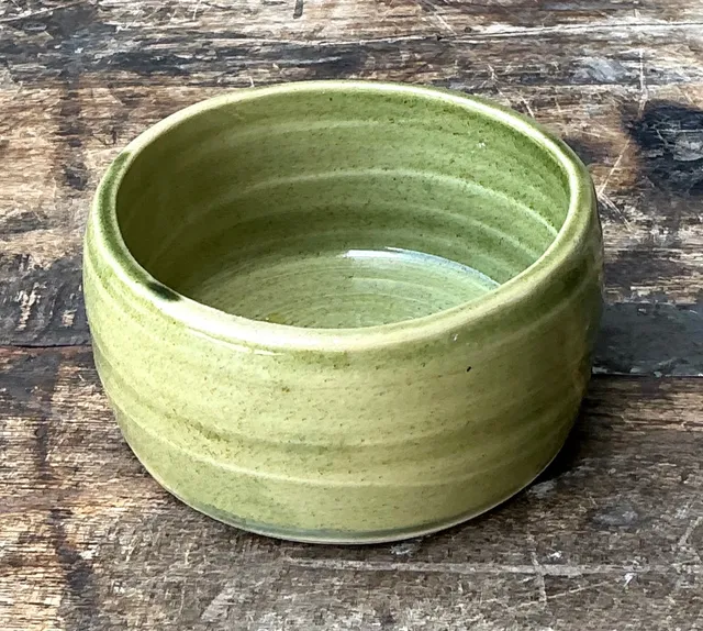 Vintage Studio Pottery Green Bowl — additional photo 8