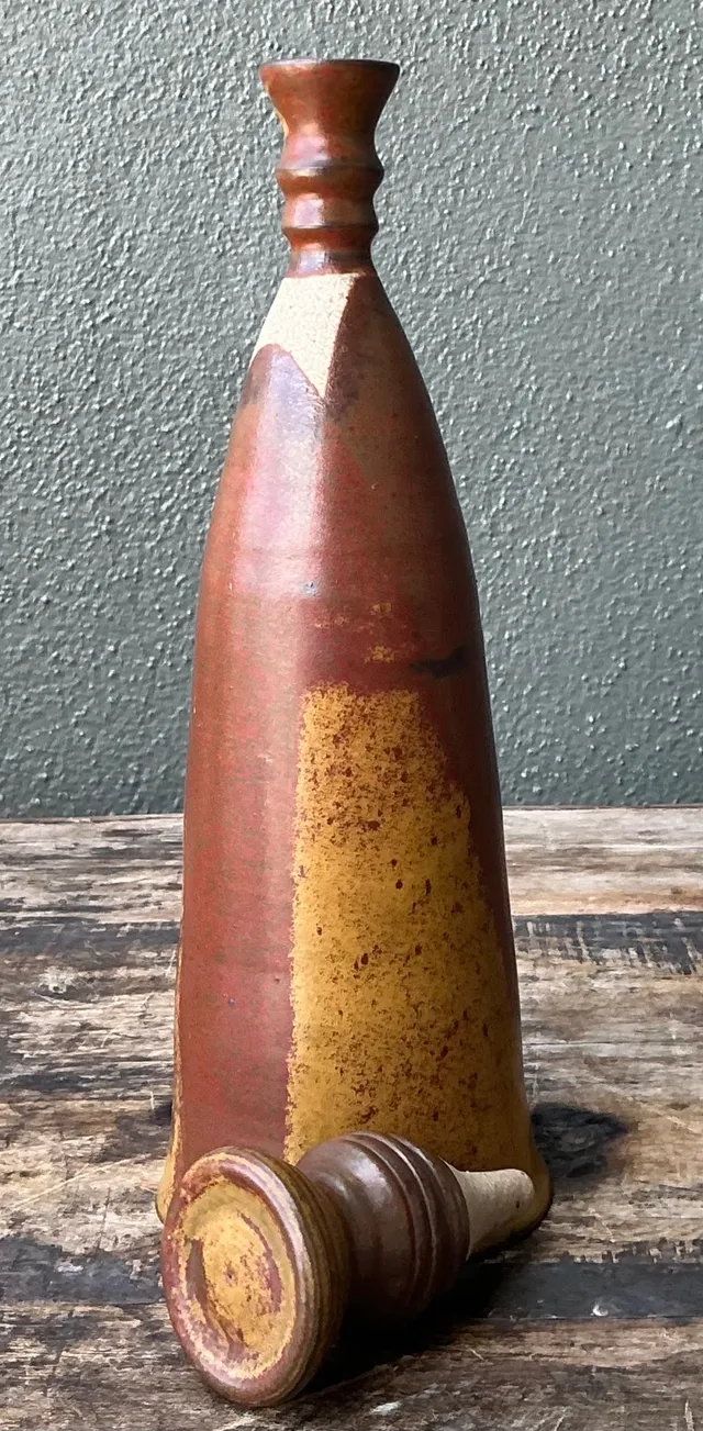 Vintage Handcrafted Studio Pottery Bottle — additional photo 4