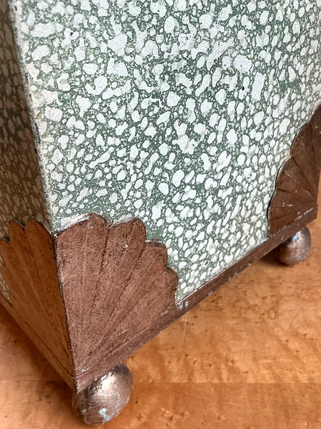 Vintage Painted Cache Pot with Shell Detail — additional photo 4