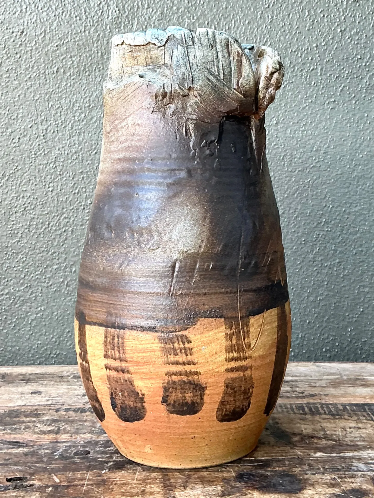 Vintage Handcrafted Studio Pottery Vase — additional photo 8