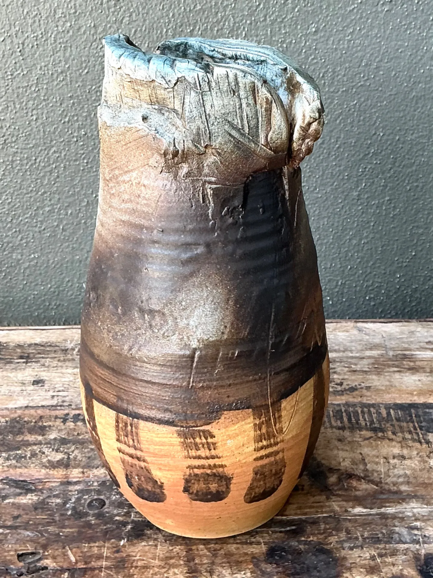 Vintage Handcrafted Studio Pottery Vase — additional photo 4