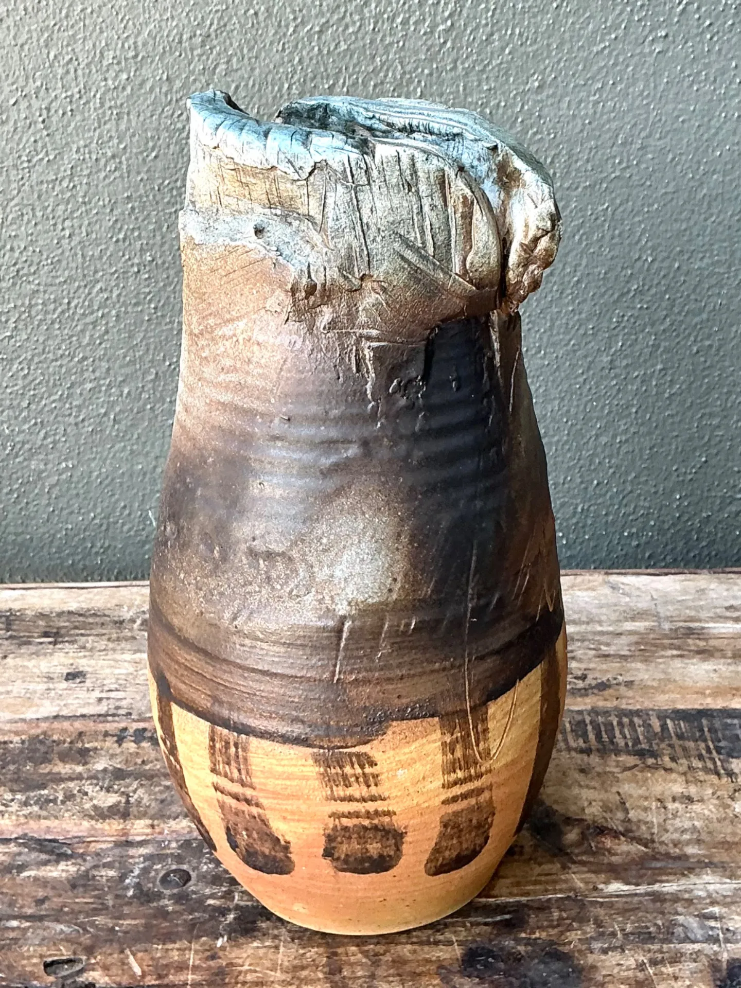 Vintage Handcrafted Studio Pottery Vase — additional photo 6