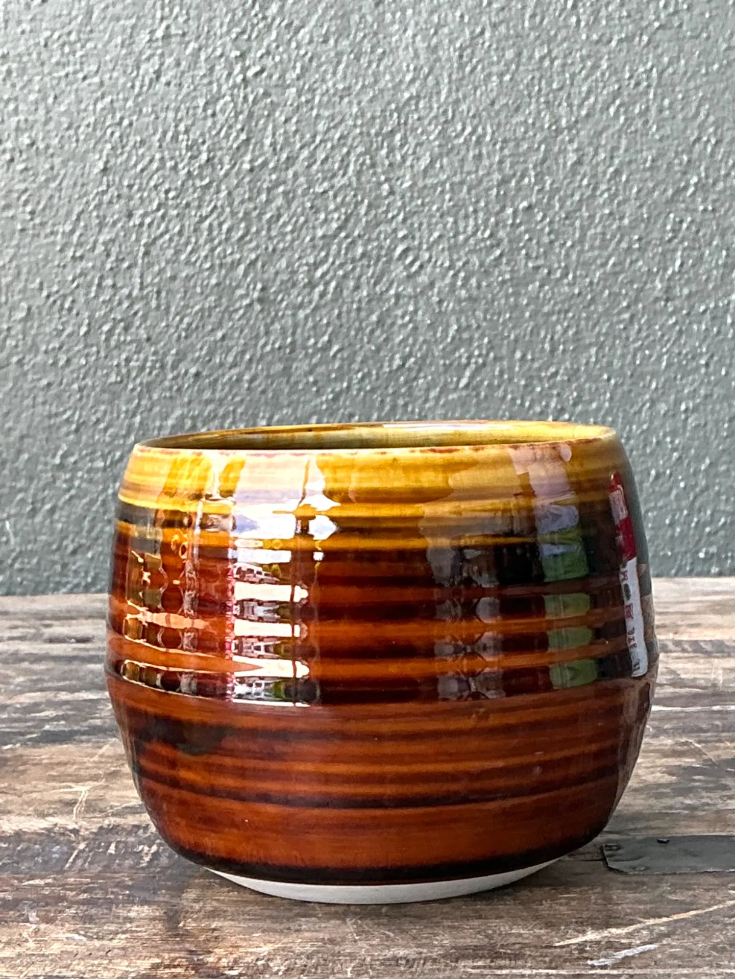 Vintage Brown Studio Pottery Bowl — additional photo 3