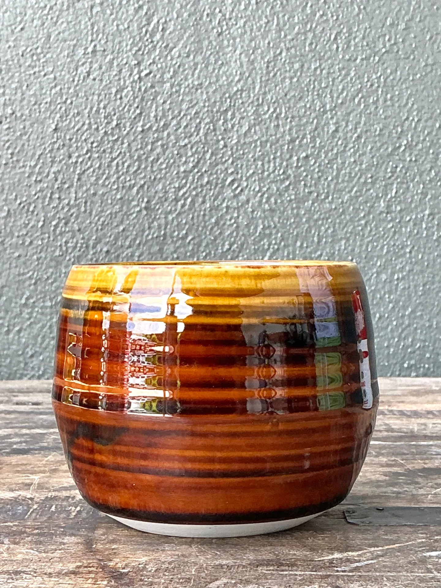 Vintage Brown Studio Pottery Bowl — additional photo 4