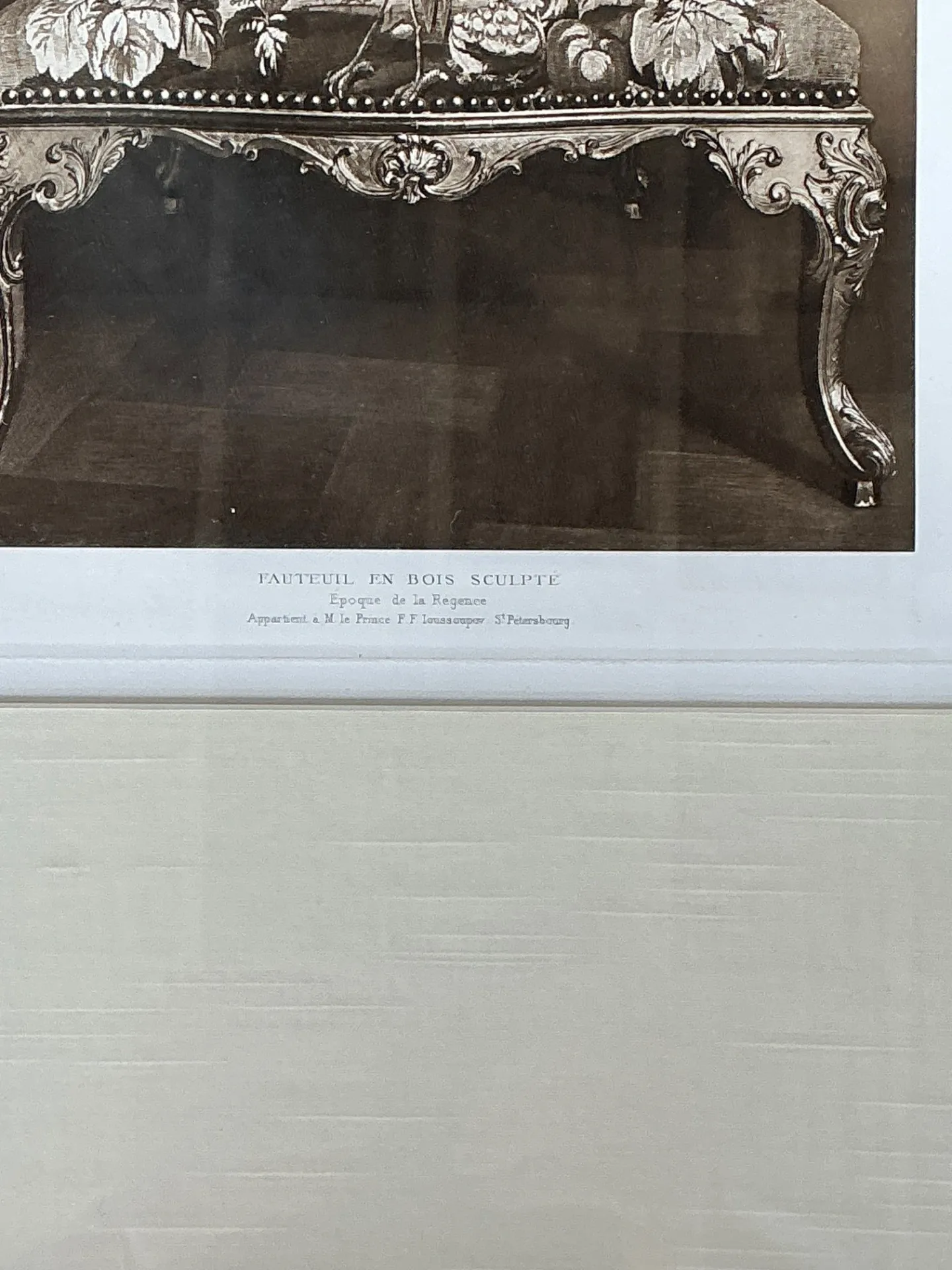 Framed Antique French Chair Print — additional photo 1