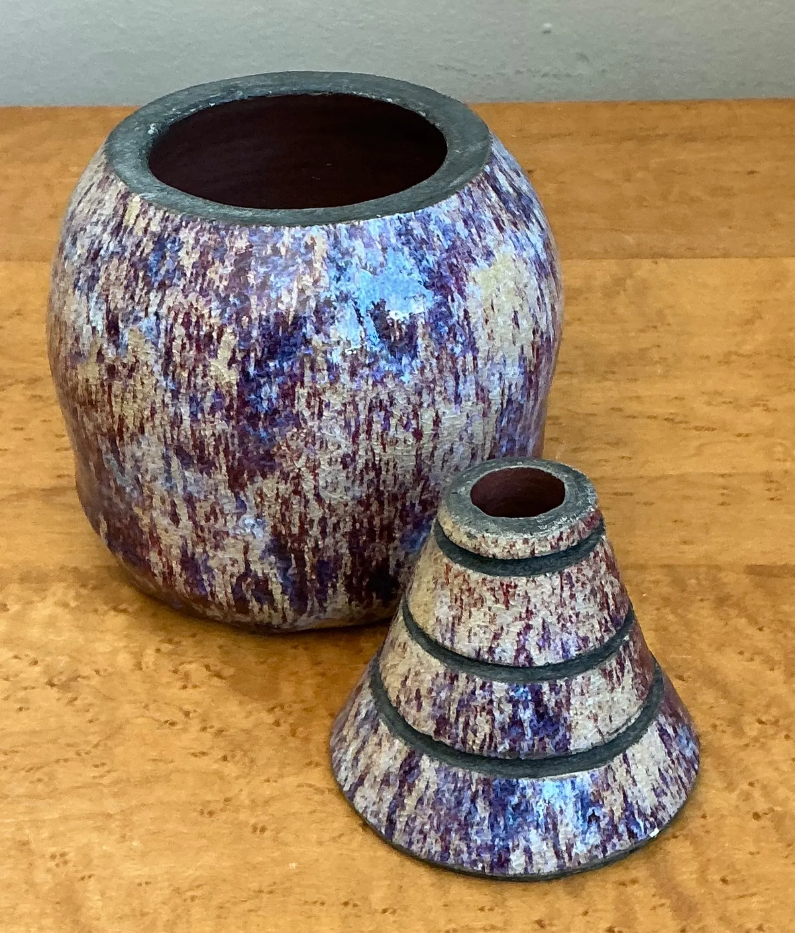 Vintage Original Studio Pottery Lidded Jar - 4.75W x 7.25H — additional photo 5
