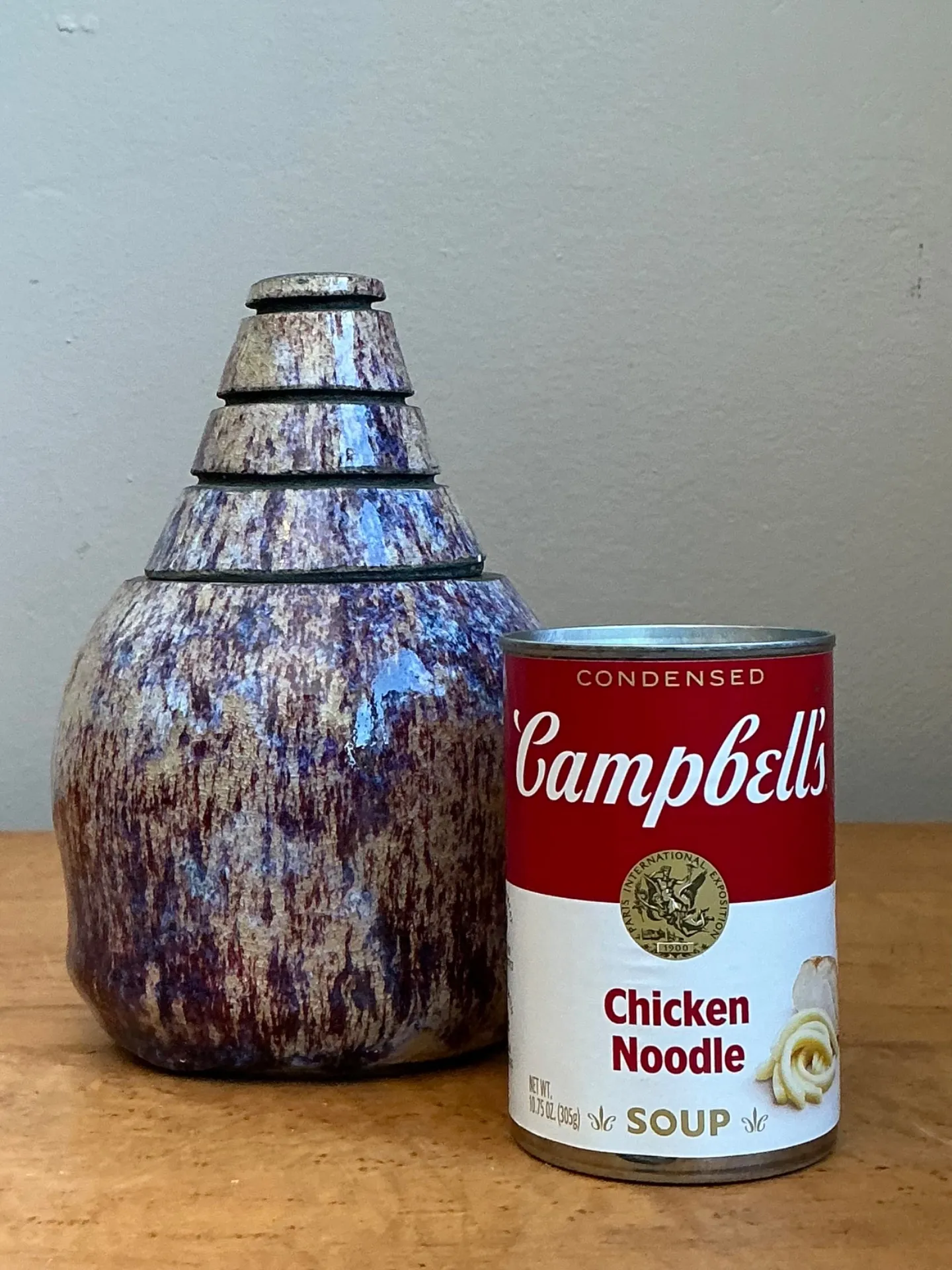 Vintage Original Studio Pottery Lidded Jar - 4.75W x 7.25H — additional photo 1