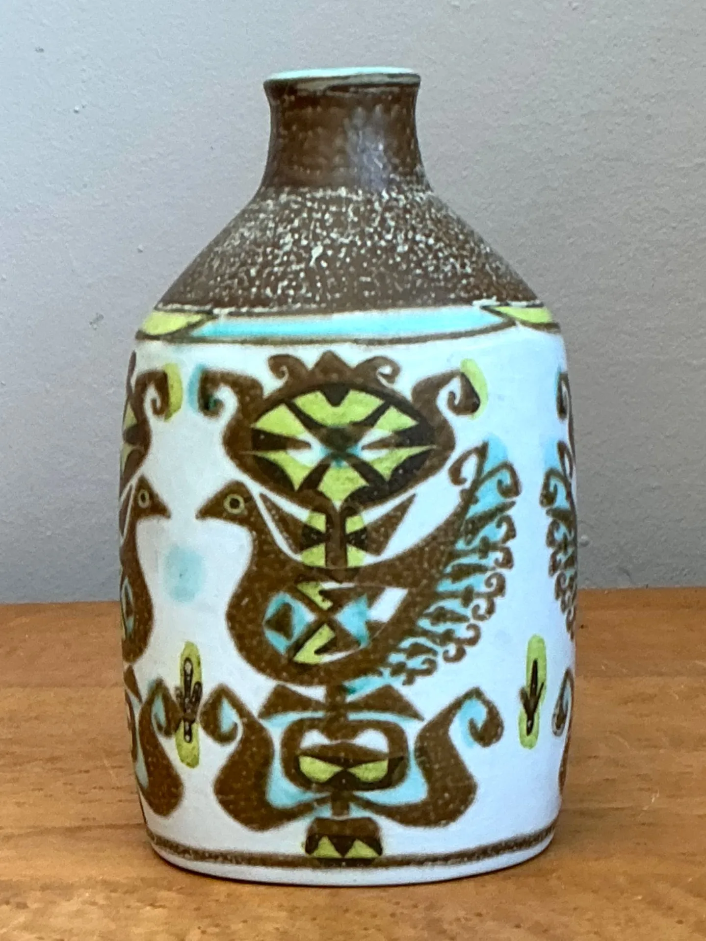 Vintage Scandinavian Folk Art Vase — additional photo 3