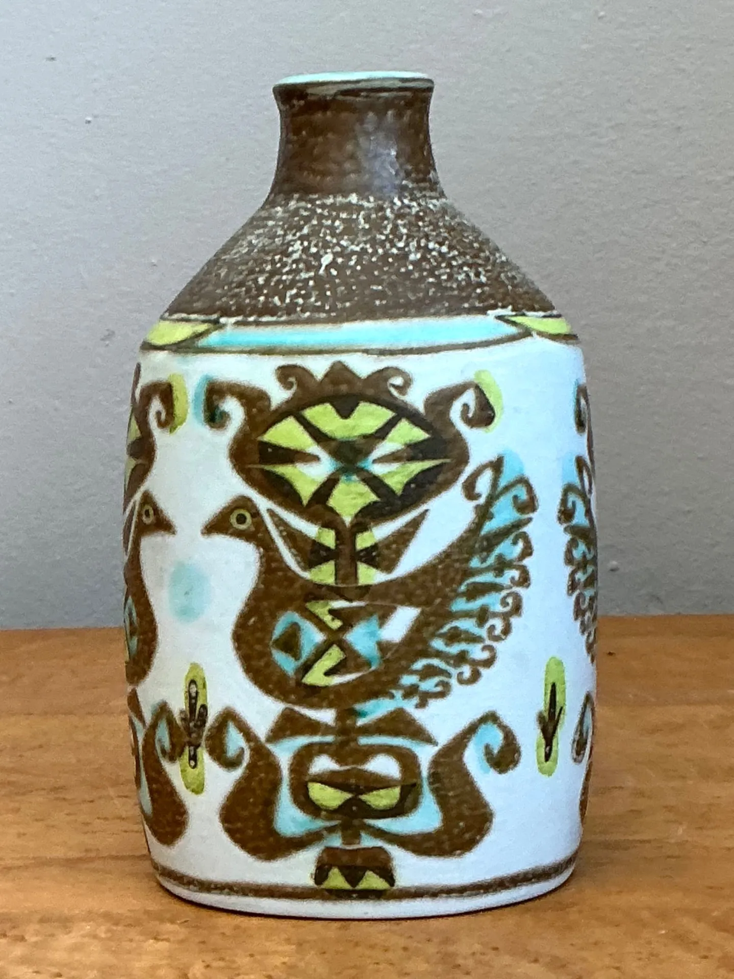 Vintage Scandinavian Folk Art Vase — additional photo 2