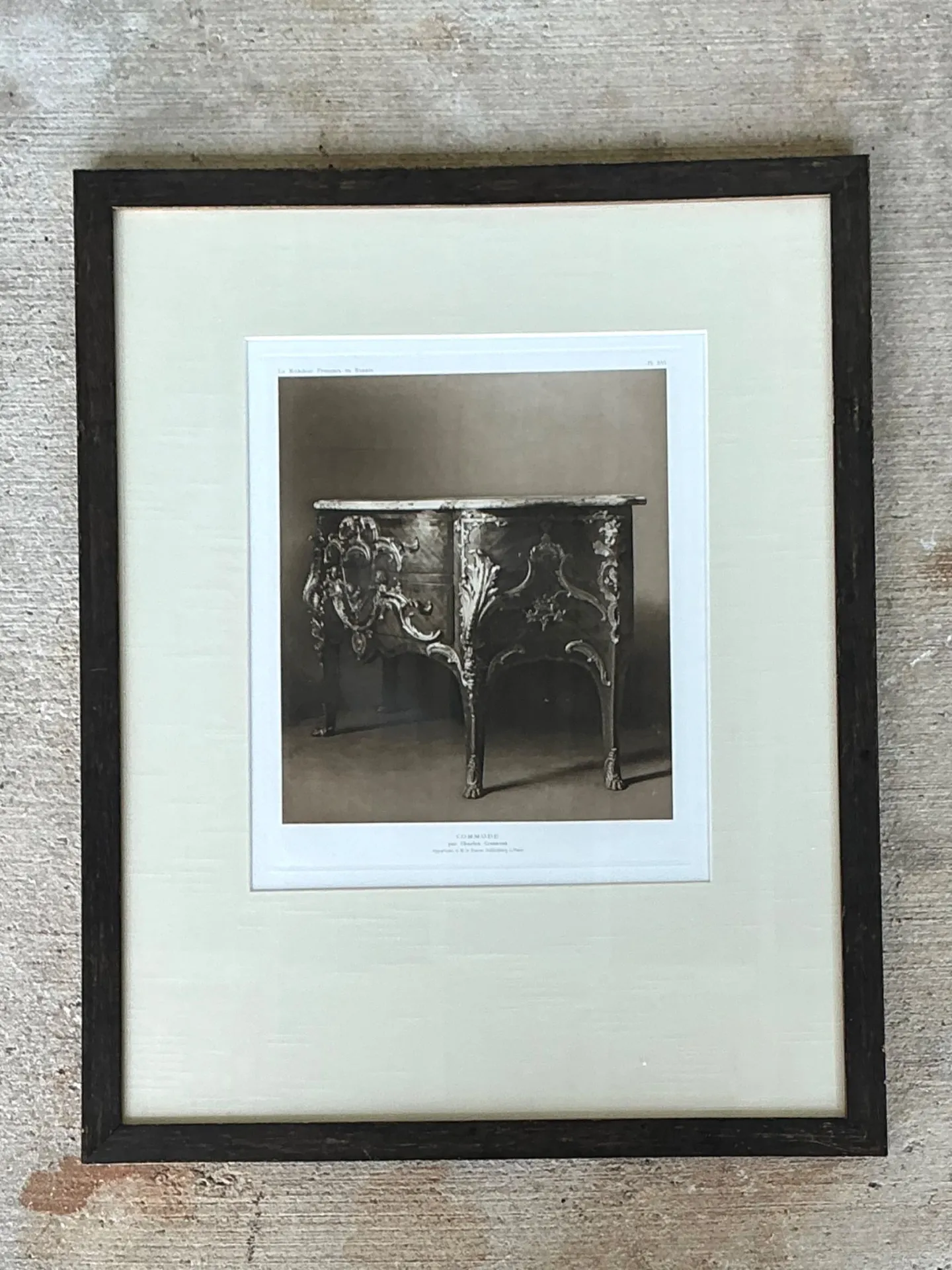 Framed Antique French Commode Print — additional photo 6