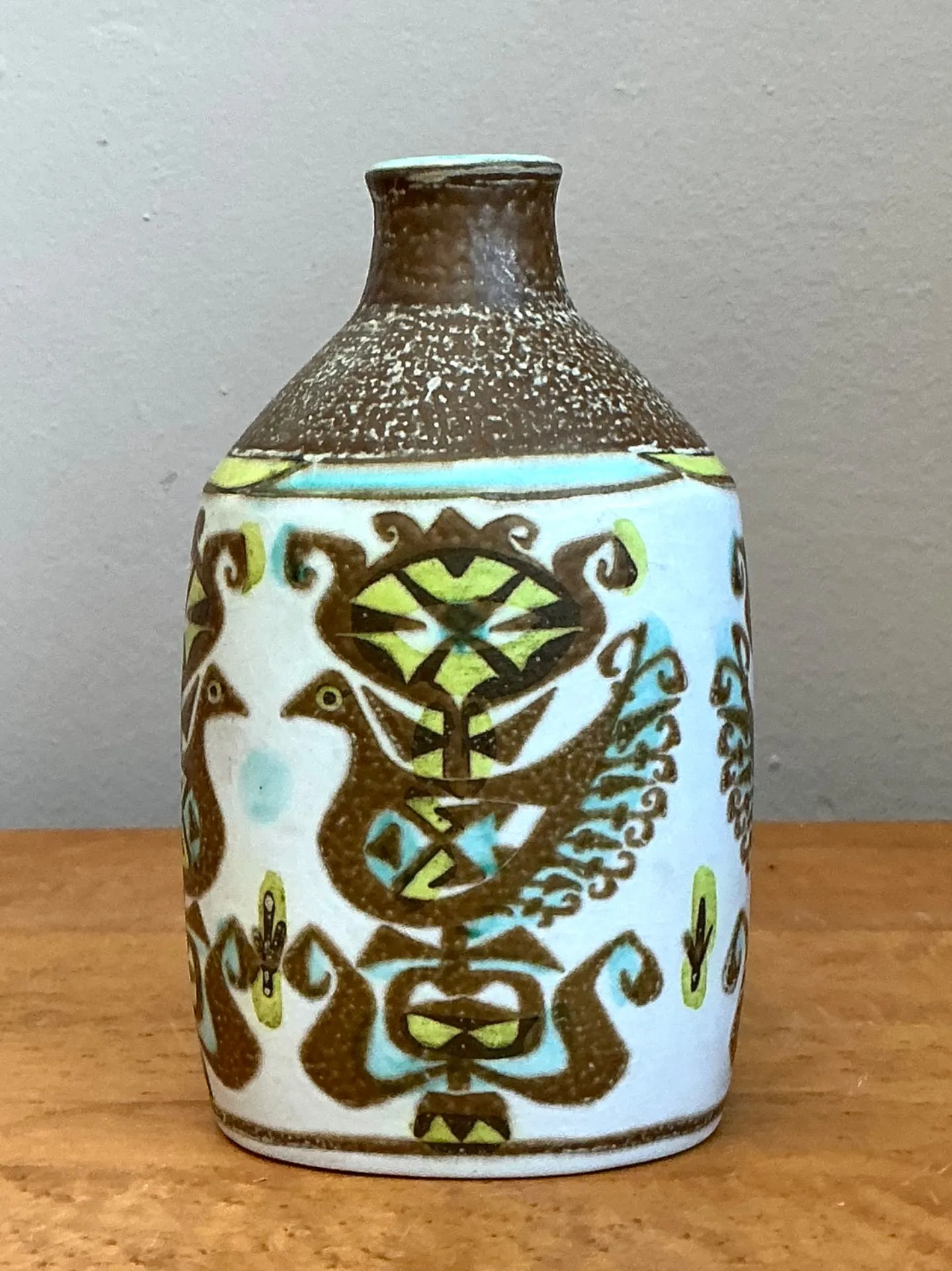 Vintage Scandinavian Folk Art Vase — additional photo 5