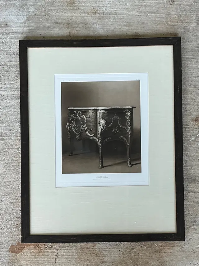 Framed Antique French Commode Print — additional photo 7